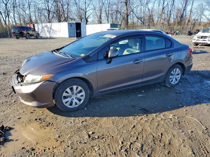 HONDA CIVIC LX 2012 with VIN 19XFB2F5XCE052962 - Photo from auction