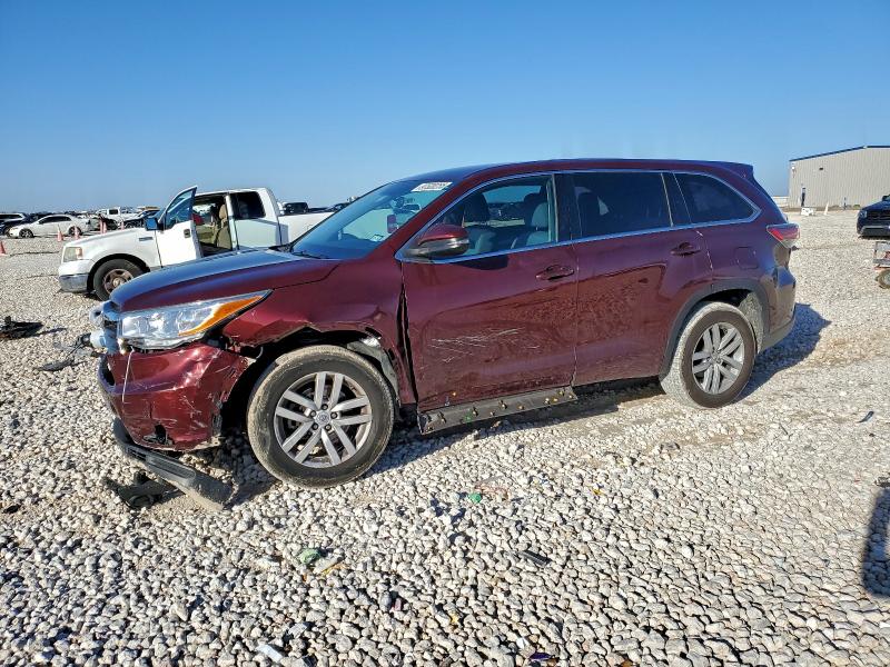 TOYOTA HIGHLANDER 2015 with VIN 5TDZKRFH9FS102003 - Photo from auction