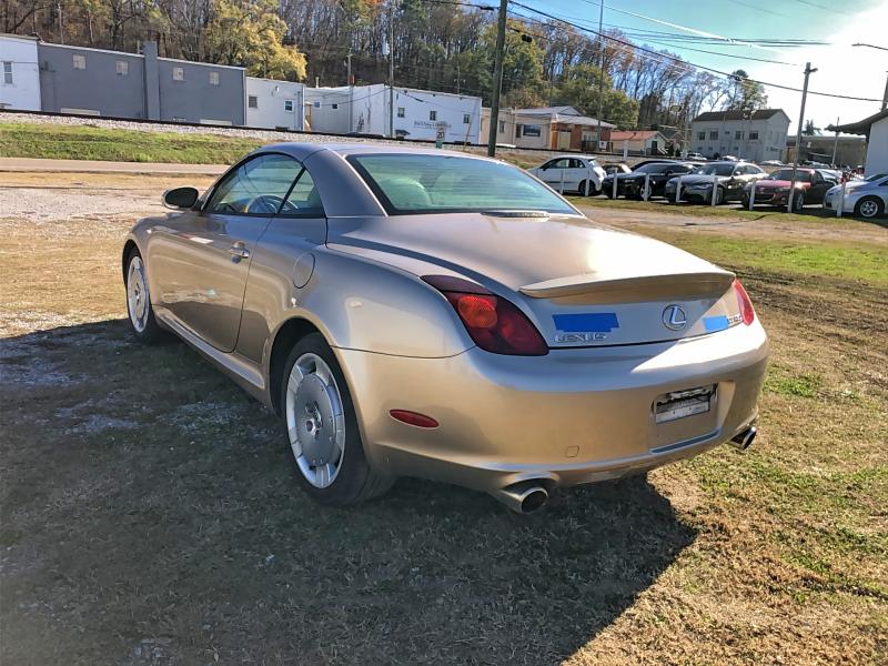 Photo 3 from auction – 2002 LEXUS SC 430 with VIN JTHFN48Y220022418