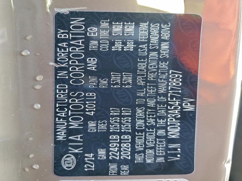 Photo 14 from auction – 2015 KIA SOUL + with VIN KNDJP3A54F7178697
