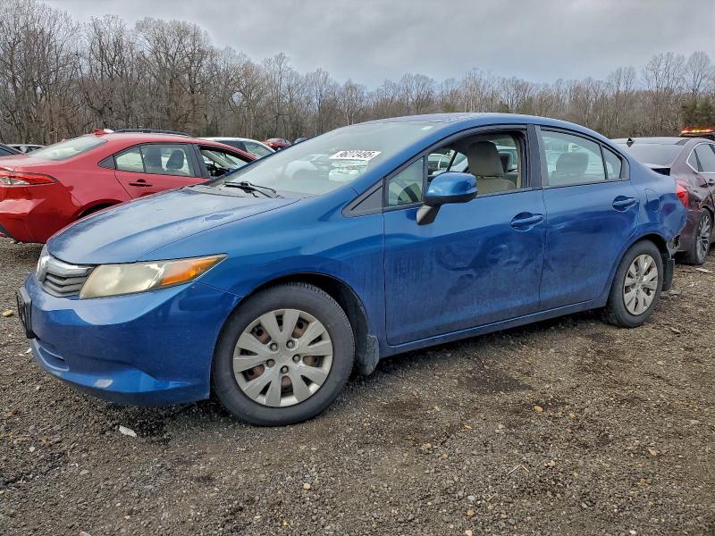 Photo 1 from auction – 2012 HONDA CIVIC LX with VIN 2HGFB2F51CH534614