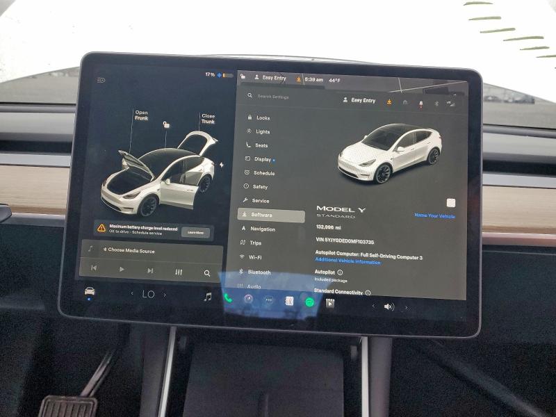 Photo 9 from auction – 2021 TESLA MODEL Y with VIN 5YJYGDED0MF103735