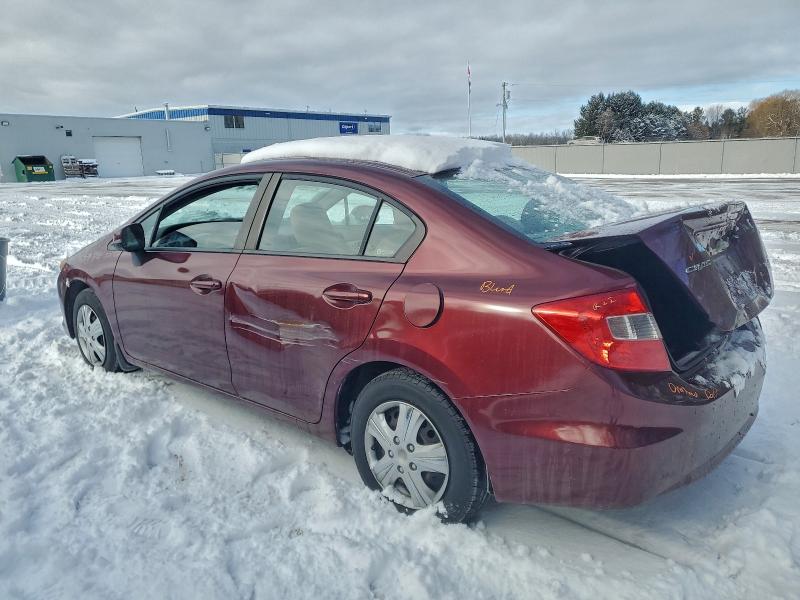 Photo 2 from auction – 2012 HONDA CIVIC LX with VIN 2HGFB2F49CH034286