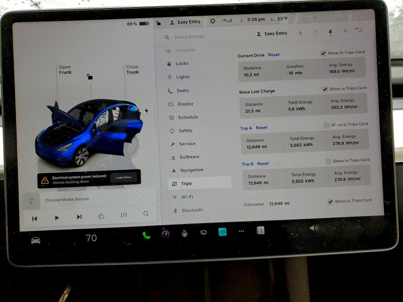 Photo 9 from auction – 2023 TESLA MODEL Y with VIN 7SAYGDEE0PF842068