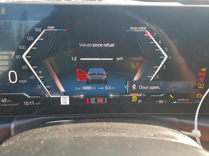 Photo 9 from auction – 2024 BMW 330I with VIN 3MW69FF07R8E67765