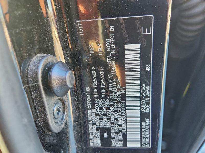 Photo 14 from auction – 2018 LEXUS GX 460 with VIN JTJBM7FX3J5190551