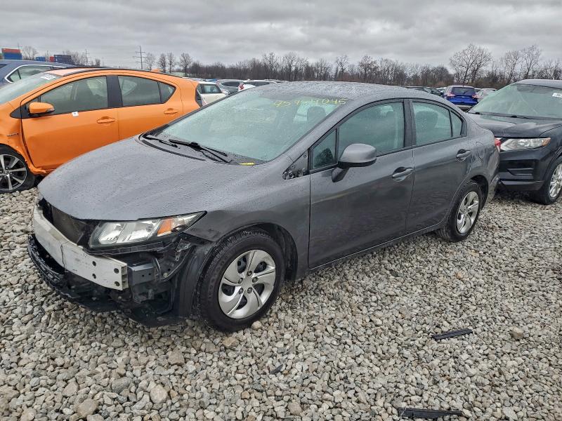 HONDA CIVIC LX 2013 with VIN 19XFB2F51DE085642 - Photo from auction