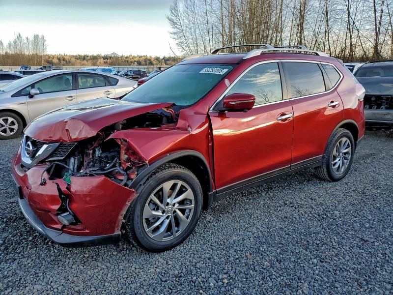 NISSAN ROGUE S 2015 with VIN 5N1AT2MT0FC890157 - Photo from auction