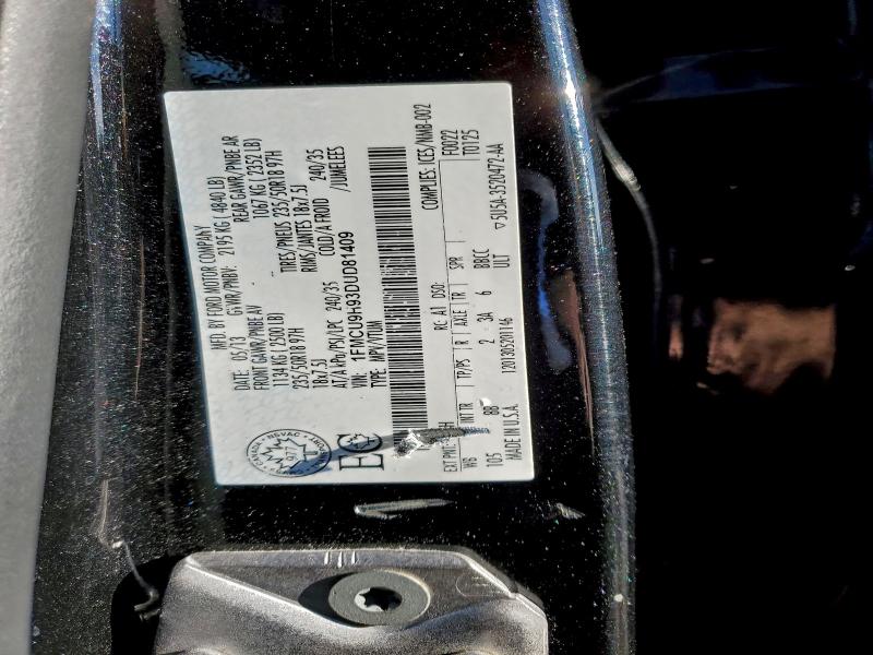 Photo 14 from auction – 2013 FORD ESCAPE SEL with VIN 1FMCU9H93DUD81409