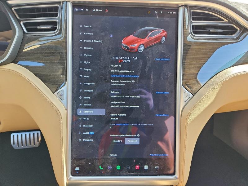 Photo 9 from auction – 2014 TESLA MODEL S with VIN 5YJSA1H17EFP51839