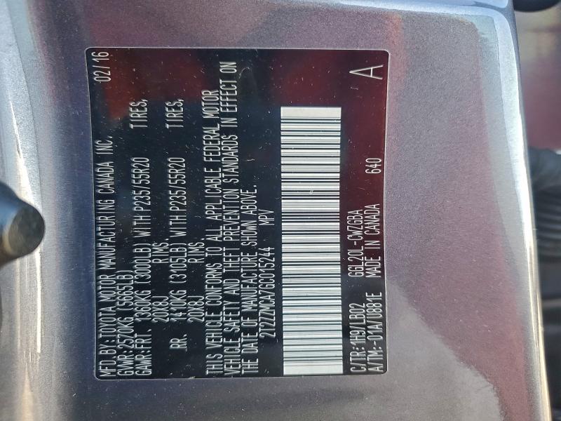 Photo 14 from auction – 2016 LEXUS RX with VIN 2T2ZZMCA7GC015244