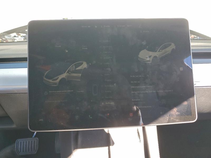 Photo 9 from auction – 2023 TESLA MODEL 3 with VIN 5YJ3E1EA8PF599179