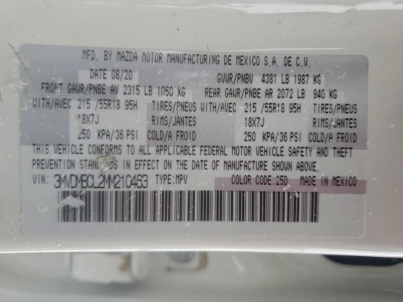 Photo 14 from auction – 2021 MAZDA CX-30 PREF with VIN 3MVDMBCL2MM210463