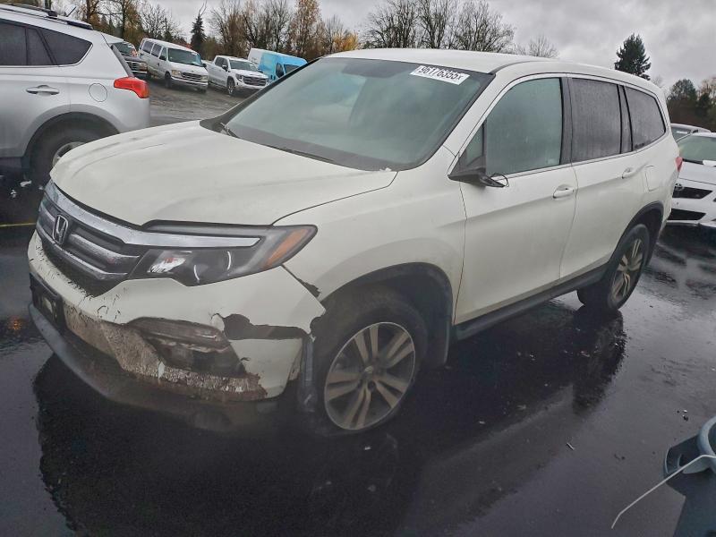 HONDA PILOT EX 2017 with VIN 5FNYF6H37HB092787 - Photo from auction