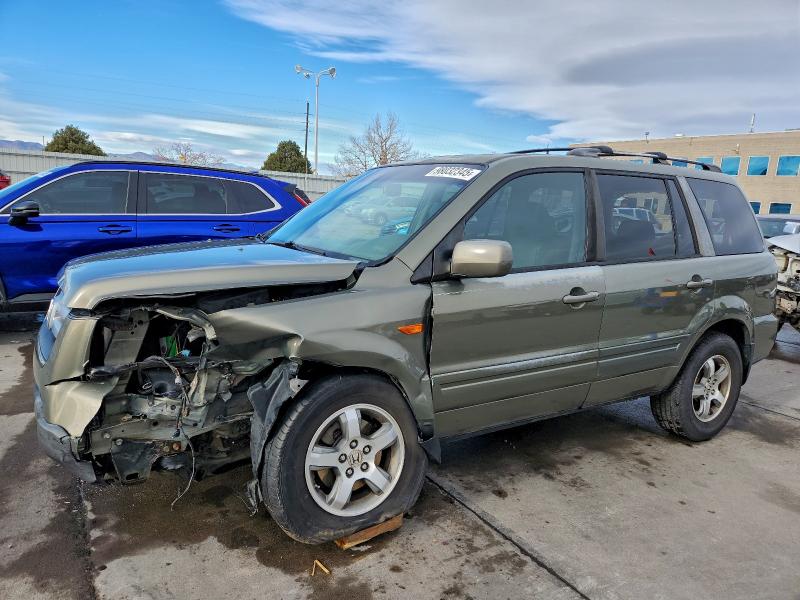 HONDA PILOT EXL 2008 with VIN 5FNYF18588B027516 - Photo from auction