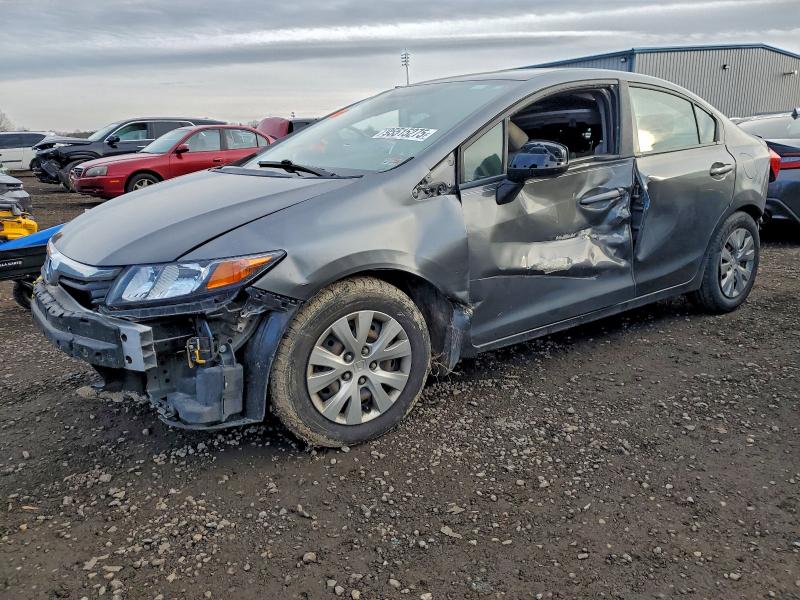 HONDA CIVIC LX 2012 with VIN 2HGFB2F50CH317619 - Photo from auction