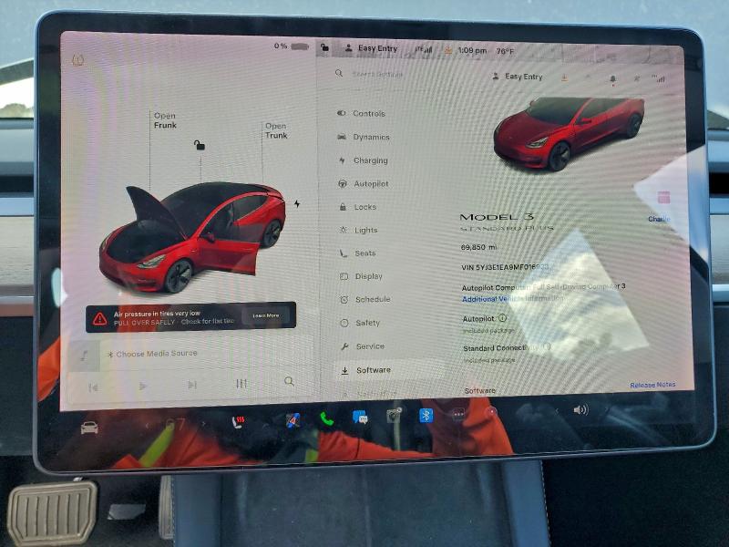 Photo 9 from auction – 2021 TESLA MODEL 3 with VIN 5YJ3E1EA9MF016923