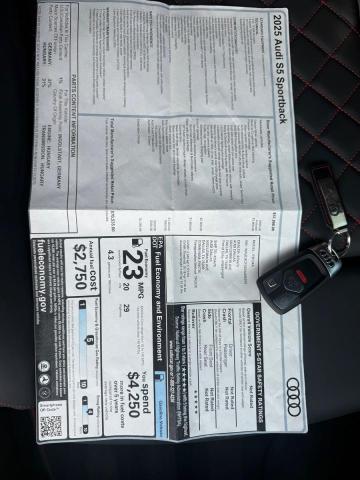 Photo 11 from auction – 2025 AUDI S5 PREMIUM with VIN WAUC4CF55SA008255