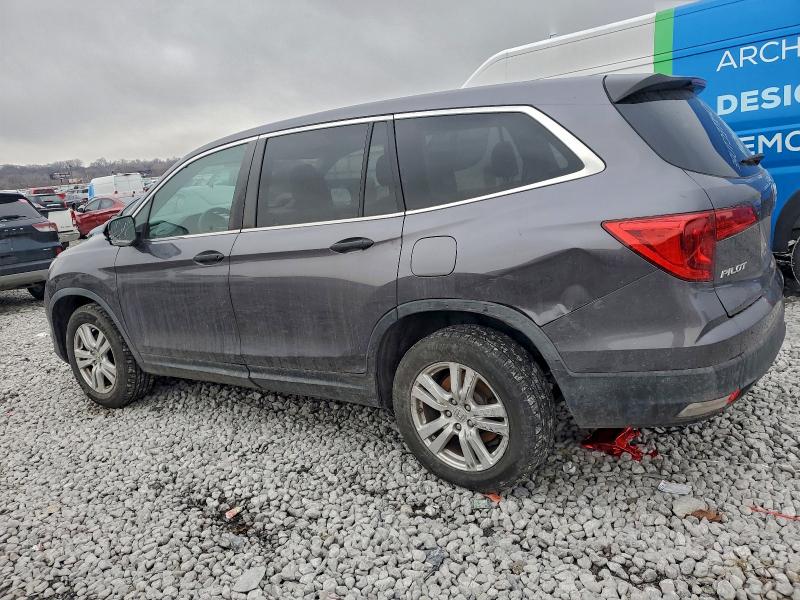 Photo 2 from auction – 2017 HONDA PILOT LX with VIN 5FNYF6H16HB049587