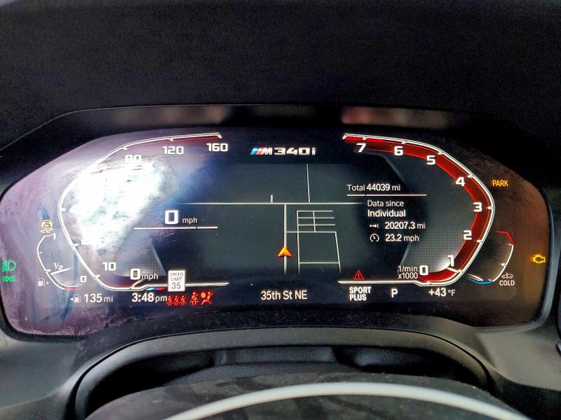 Photo 9 from auction – 2021 BMW M340I with VIN 3MW5U7J03M8B55605