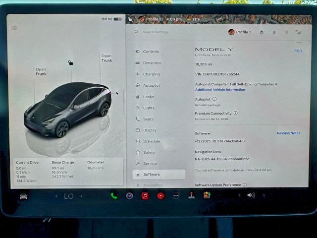 Photo 8 from auction – 2025 TESLA MODEL Y with VIN 7SAYGDED1SF265244
