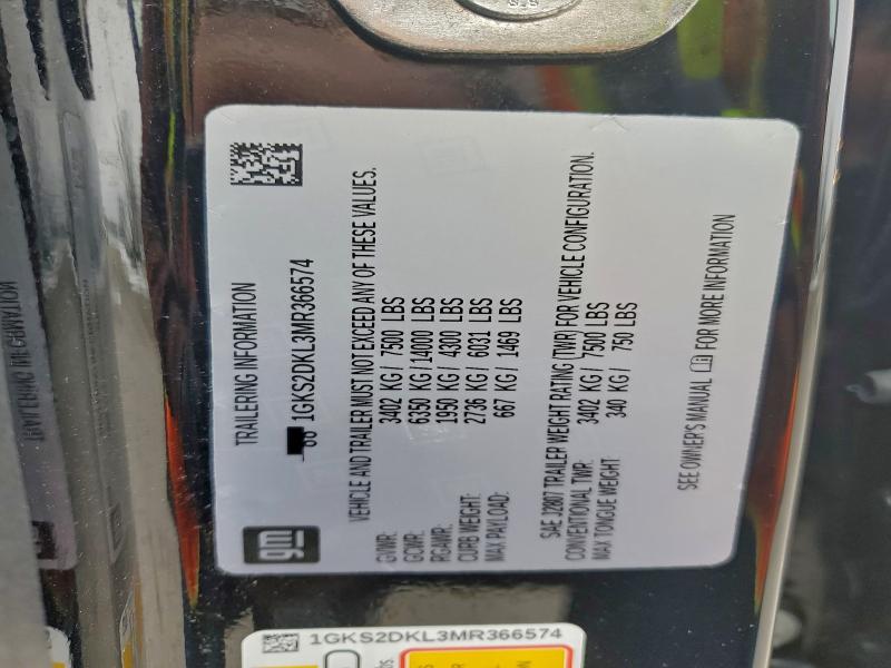 Photo 14 from auction – 2021 GMC YUKON DENA with VIN 1GKS2DKL3MR366574