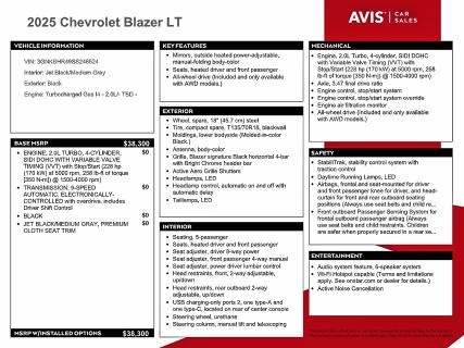 Photo 13 from auction – 2025 CHEVROLET BLAZER 2LT with VIN 3GNKBHR49SS246524