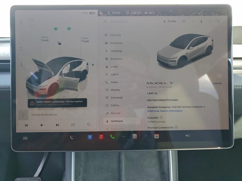 Photo 9 from auction – 2026 TESLA MODEL Y with VIN 7SAYGDED1TF514496