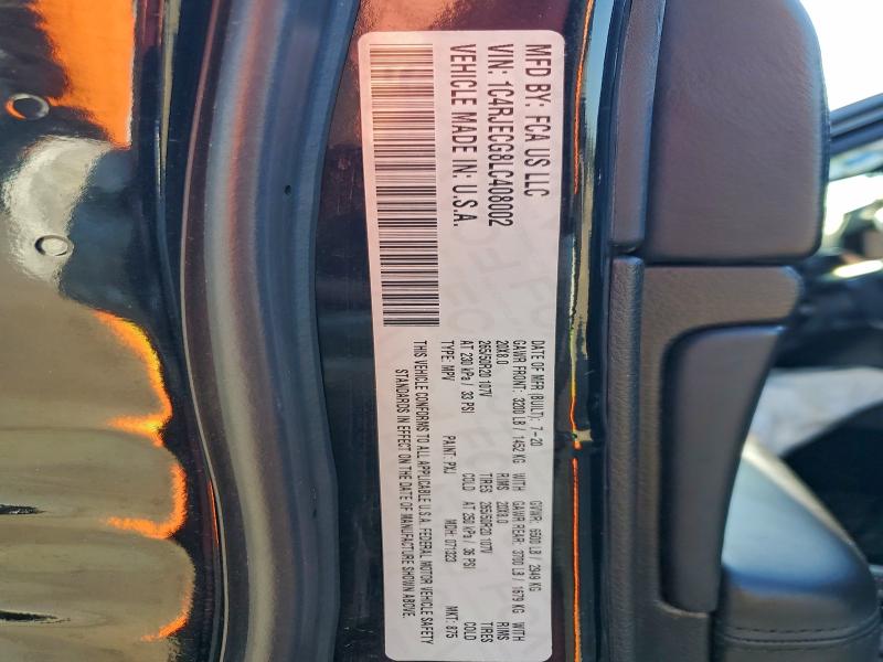 Photo 14 from auction – 2020 JEEP GRAND CHER with VIN 1C4RJECG8LC408002