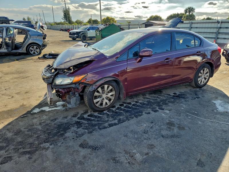 HONDA CIVIC LX 2012 with VIN 2HGFB2F52CH507776 - Photo from auction