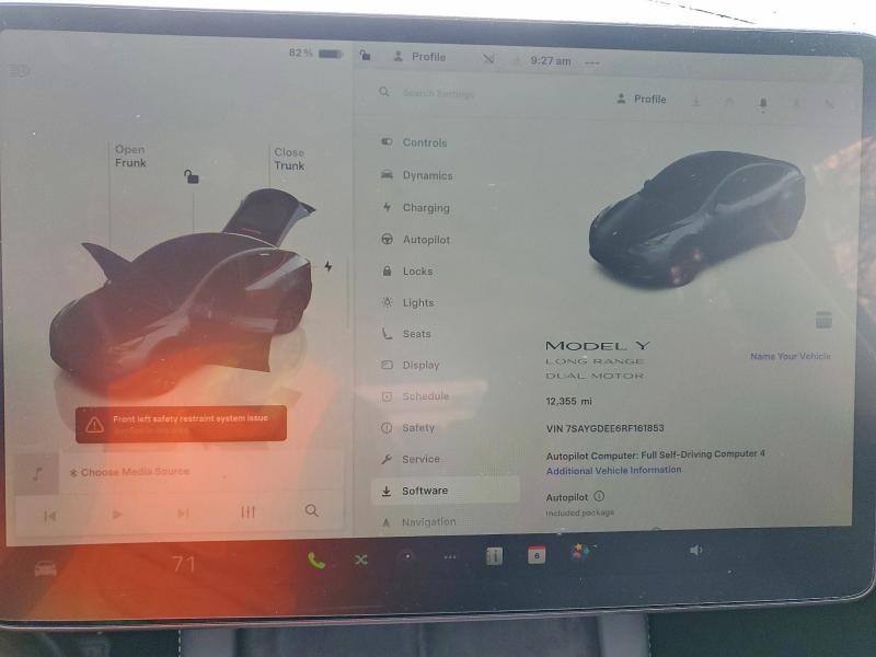 Photo 9 from auction – 2024 TESLA MODEL Y with VIN 7SAYGDEE6RF161853