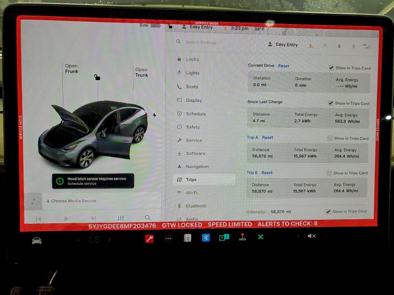 Фото 9 с аукциона – 2021 TESLA MODEL Y с VIN 5YJYGDEE8MF203476