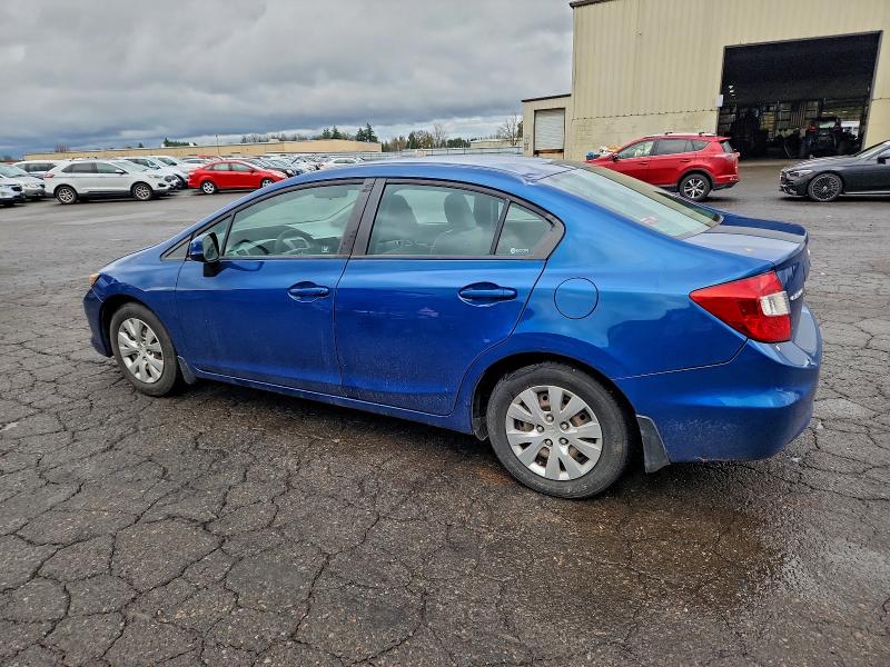 Photo 2 from auction – 2012 HONDA CIVIC LX with VIN 19XFB2F54CE366025
