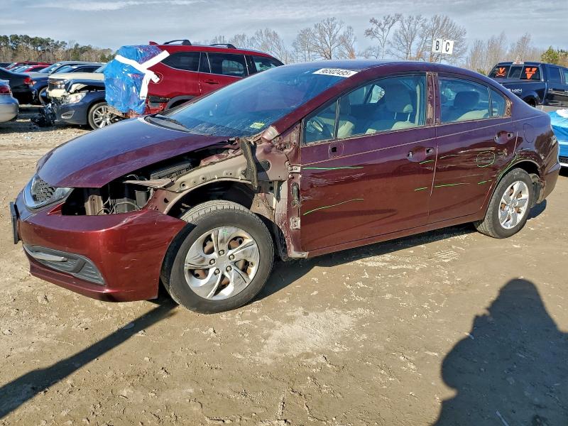HONDA CIVIC LX 2014 with VIN 19XFB2F56EE237495 - Photo from auction