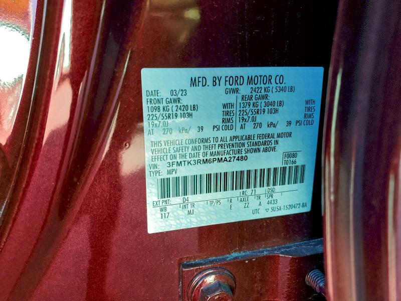 Photo 14 from auction – 2023 FORD MUSTANG MACH-E with VIN 3FMTK3RM6PMA27480