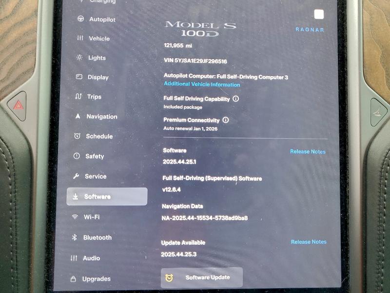 Photo 9 from auction – 2018 TESLA MODEL S with VIN 5YJSA1E29JF296516