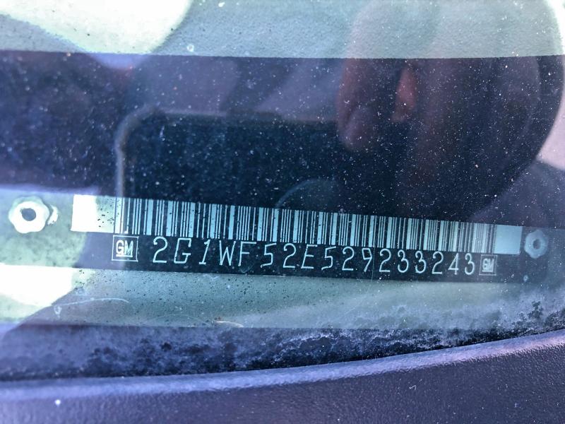 Photo 10 from auction – 2002 CHEVROLET IMPALA with VIN 2G1WF52E529233243