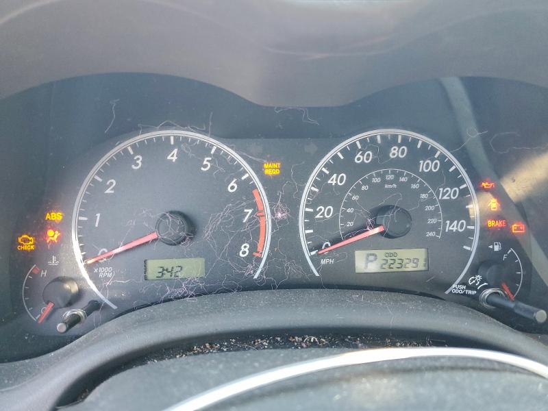 Photo 9 from auction – 2009 TOYOTA COROLLA BA with VIN 2T1BU40E19C054216