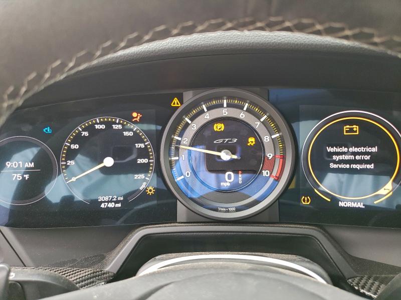 Photo 9 from auction – 2022 PORSCHE 911 GT3 with VIN WP0AC2A95NS270745