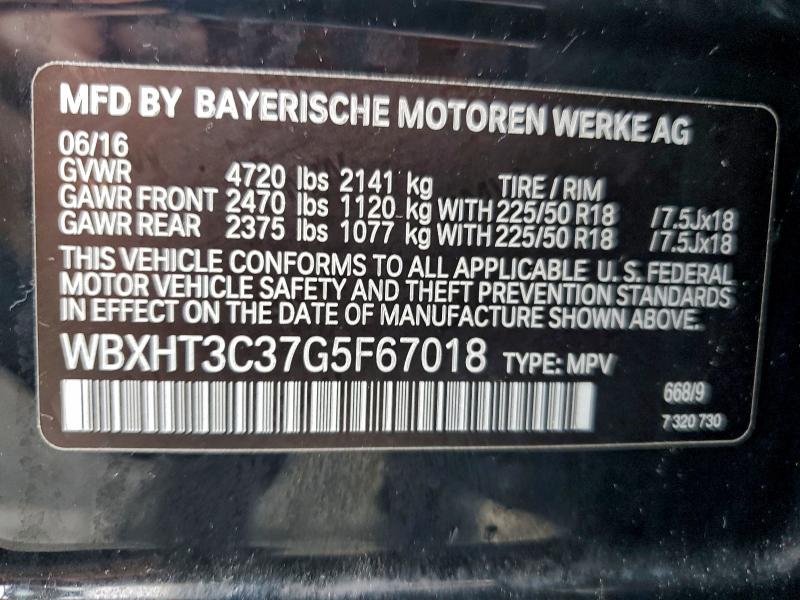 صورة رقم 14 من المزاد - 2016 BMW X1 XDRIVE2 مع VIN WBXHT3C37G5F67018