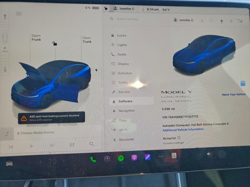 Photo 9 from auction – 2026 TESLA MODEL Y with VIN 7SAYGDEE7TF367772