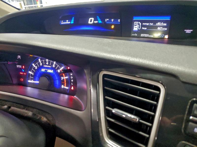Photo 9 from auction – 2013 HONDA CIVIC HYBR with VIN 19XFB4F33DE002870