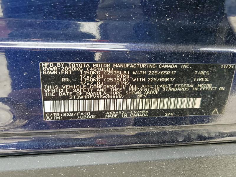 Photo 14 from auction – 2025 TOYOTA RAV4 with VIN 2T3W1RFV4SW368887
