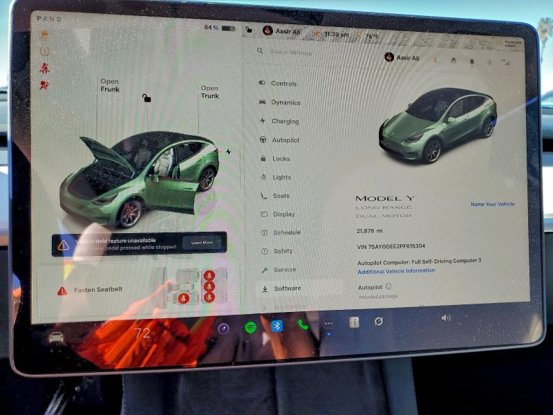 Photo 9 from auction – 2023 TESLA MODEL Y with VIN 7SAYGDEE2PF615304