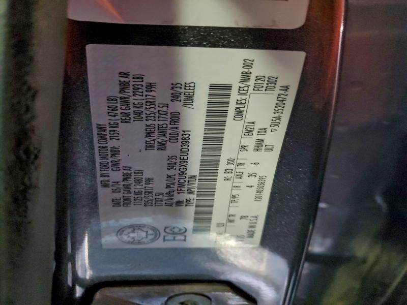 Photo 14 from auction – 2014 FORD ESCAPE with VIN 1FMCU9GX9EUD39831