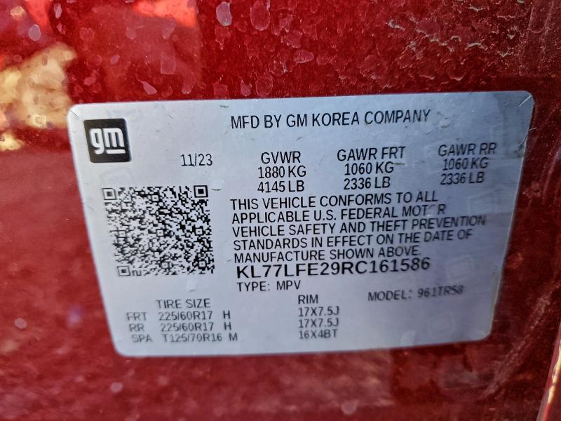 Photo 14 from auction – 2024 CHEVROLET TRAX LS with VIN KL77LFE29RC161586