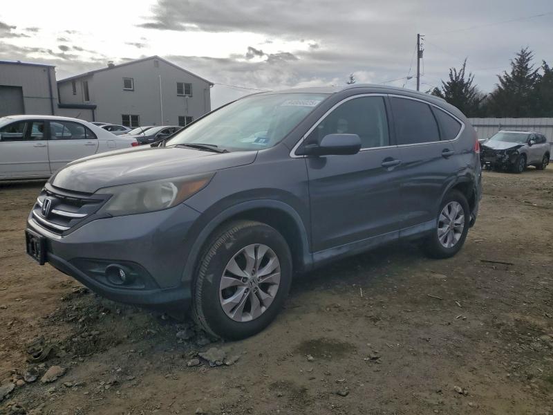 HONDA CR-V EXL 2014 with VIN 2HKRM4H74EH641067 - Photo from auction