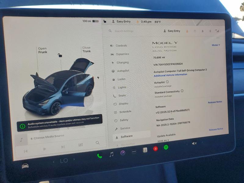 Photo 9 from auction – 2023 TESLA MODEL Y with VIN 7SAYGDEE1PA026824