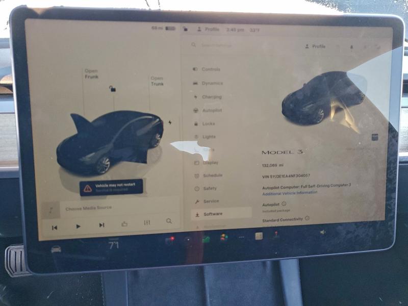 Photo 9 from auction – 2022 TESLA MODEL 3 with VIN 5YJ3E1EA4NF304057
