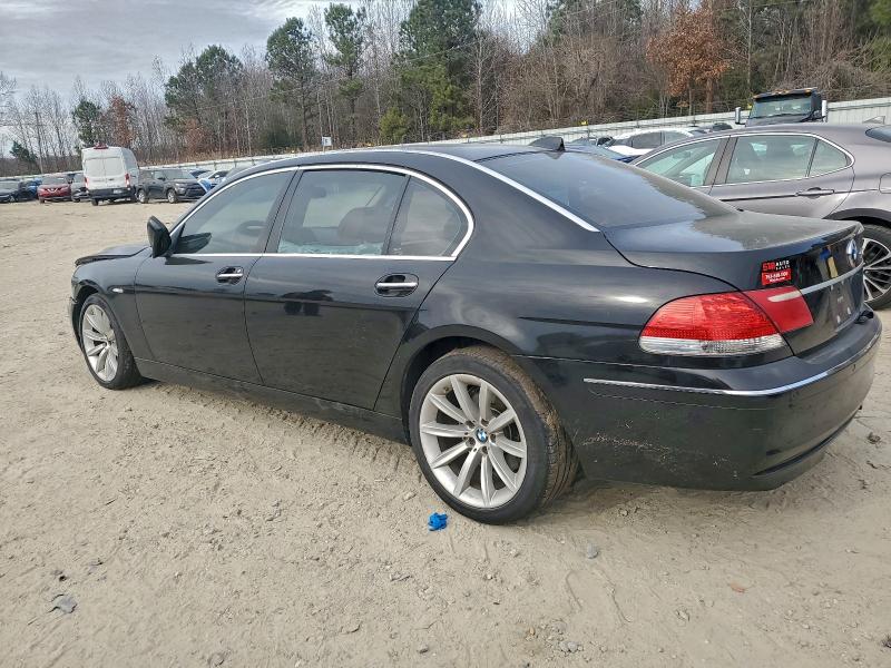 Photo 2 from auction – 2007 BMW 750 with VIN WBAHN83577DT73952